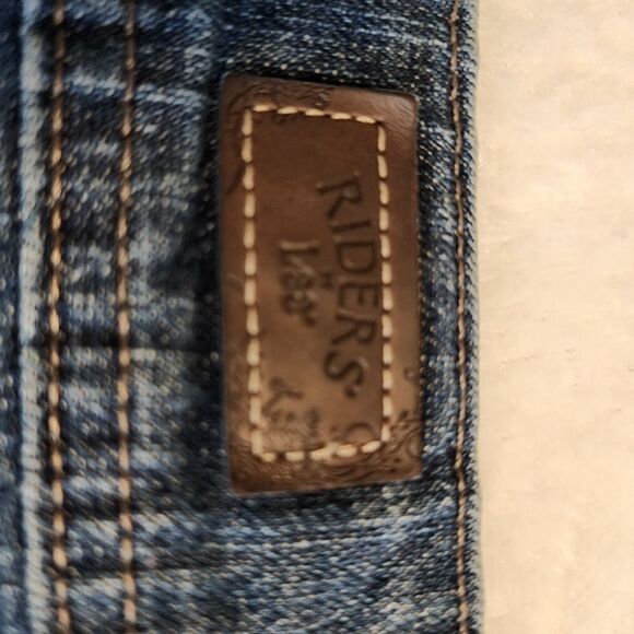 Riders by Lee Womens Straight Leg Blue Jeans Size 14M - Picture 6 of 8